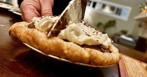 Chocolate cream pie from Dini's Divine Pies