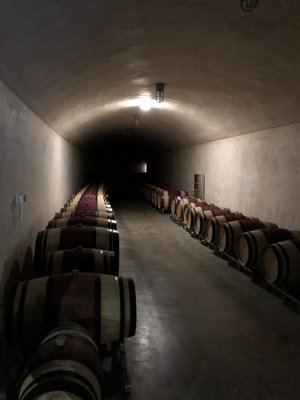 The wine cave at Checkerboard.