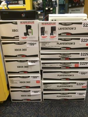 Pre-Owned PS3s and XBOX 360s