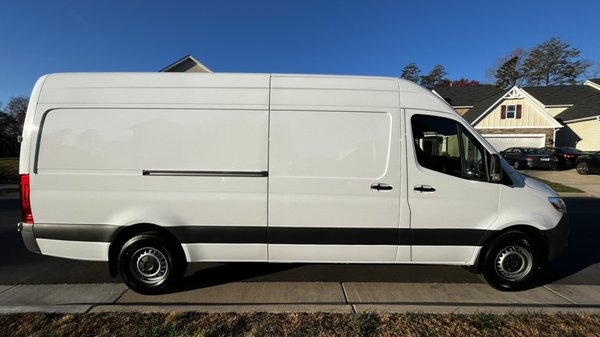 SPRINTER VAN cargo area dimensions: length: 170", width: 53", height: 72"