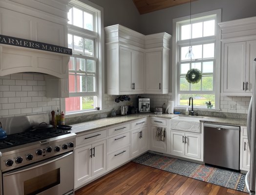 Clean cabinets inside and out