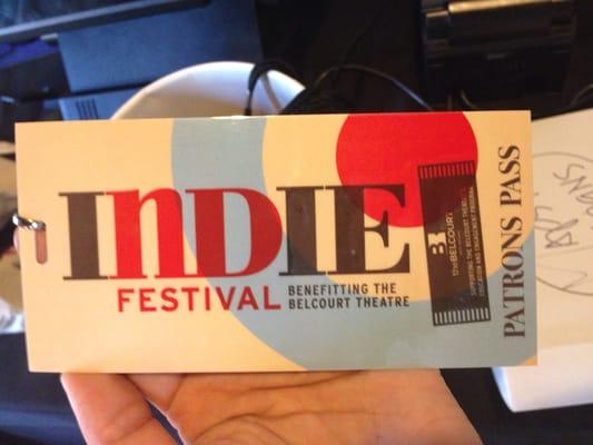 Patron Passes are sold out but individual tickets for #iNDieFestival's kickoff event tonight are available