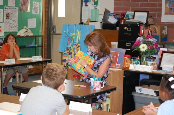 Our K-5 students have weekly art with a master art teacher.