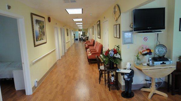 Comfortable Hall Way for Residents to Rest and Gather