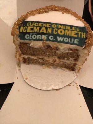 Iceman Cometh gift custom logo Mini banana bread layer cake with butter rum icing