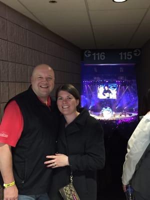 Cara and I at the Garth Brooks concert in State College.