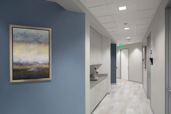 We performed both Design and Build services for this laser eye surgical facility.