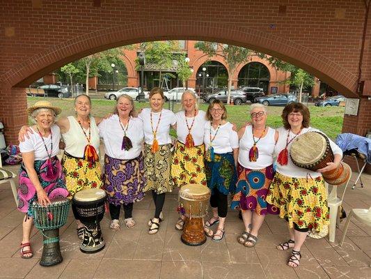 Women Who Groove performing at Mear Park