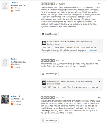 5 stars from clients! For some reason these won't show up in our reviews but they are real 5 star reviews from people that we have helped!