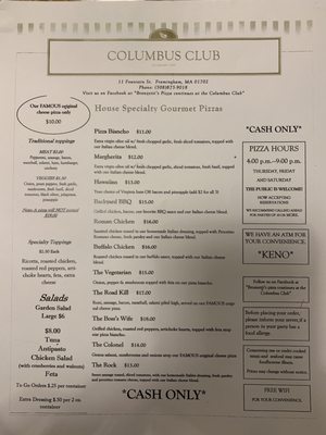 Menu 1/2