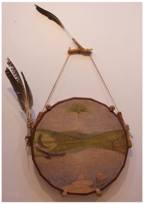 Drum case for Shaman, made from cherry and painted birch panel