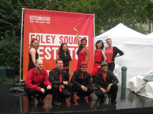 Salsa New York team performing at the summer streets festival 2013