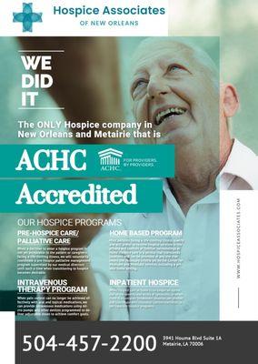 ACHC-accredited hospice agency serving Greater New Orleans