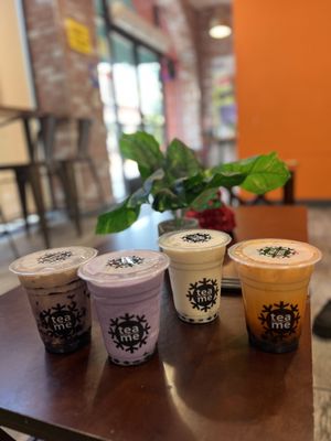 Ube Milk Tea, Ube Smoothie, Honey Dew Milk Tea, Thai Milk Tea