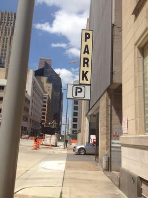 Looking toward corner of Fannin & Rusk