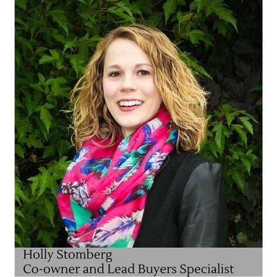 Holly Stomberg: Co-Owner and Lead Buyers Specialist.