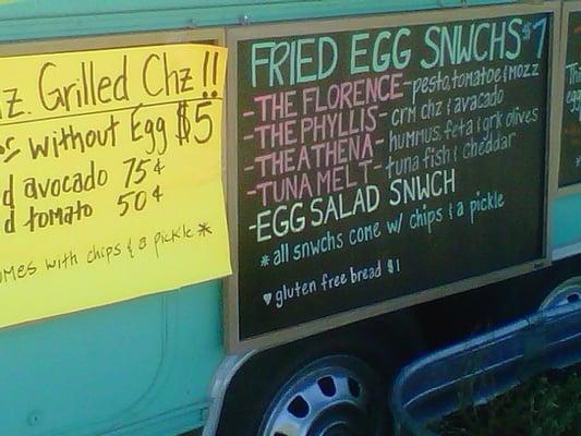 The Local Yolk menu