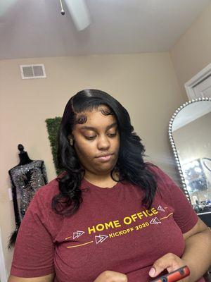 Frontal wig install