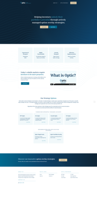 Optic Asset Management brand identity and web design project