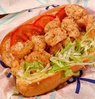 Fried shrimp po boy, sells like crazy