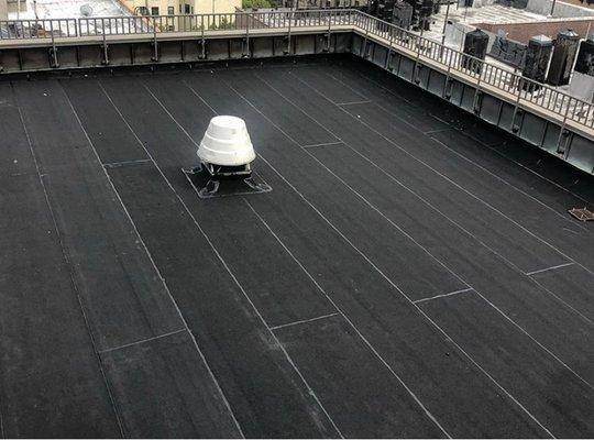 New SBS flat roof