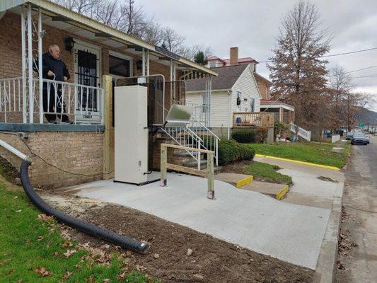 Vertical Platform Lift Installation