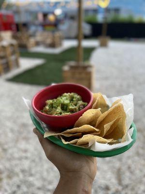 Guacamole and chips