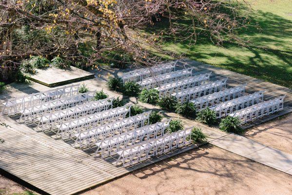 Garden ceremony area