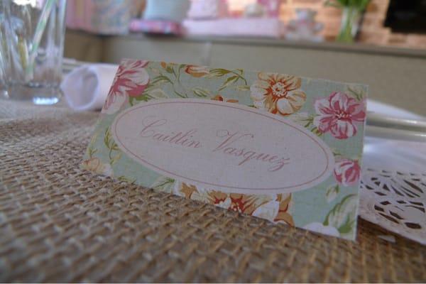 Baby Nugent name cards