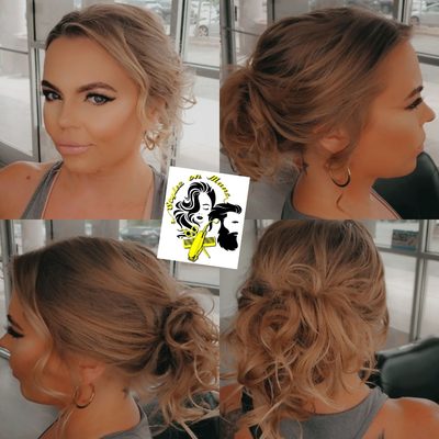 Wedding, Prom, or Just Because makeup application and updo