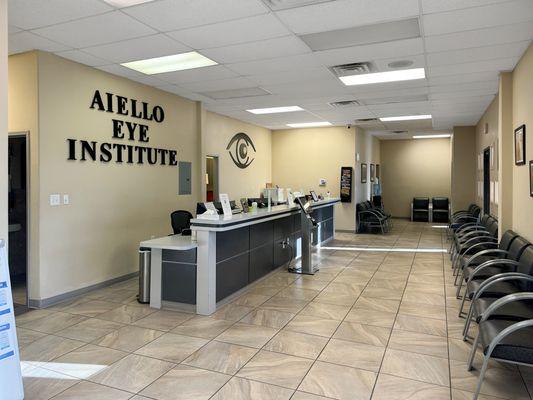 Aiello Eye Institute - Foothills location front waiting room.