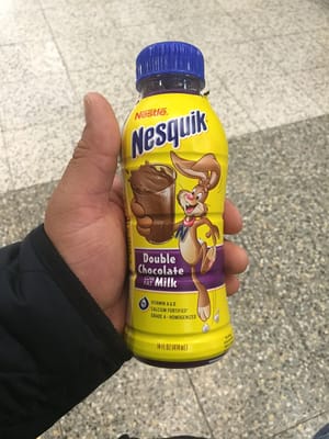 Nesquick double chocolate milk