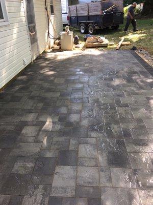 After photo of the hardscape patio we created (part 2)