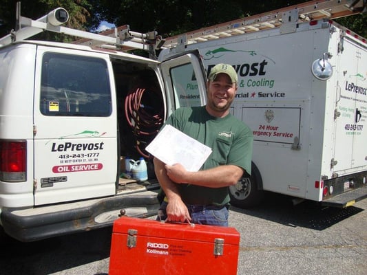 Le Prevost Plumbing Heating & Cooling  413-243-1777 leprevostplumbingandheating.com