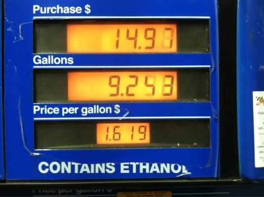 Thanks to Safeway Gas Rewards!