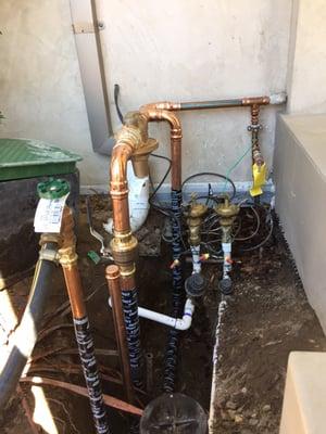 Encino TRM "Best Plumber Practices" always provides large enough new water main to accommodate future needs.