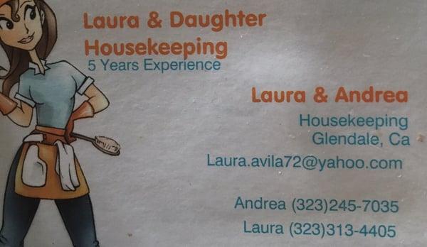 Laura & Daughter Housekeeping