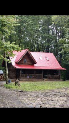 New metal roof installation