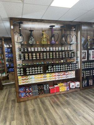 Large Selection of Hookah Tobacco and Pipes as Well