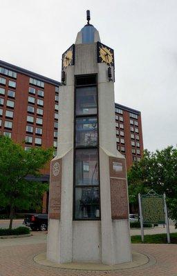 View of Rotary Steam Clock