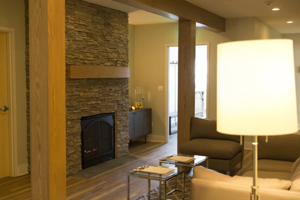 Retreat by the fire in our relaxation lounge.