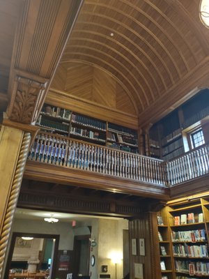 Non-fiction section upstairs.