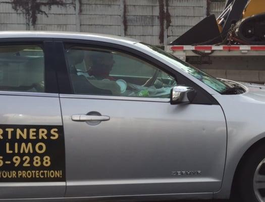 Be aware that this car could pick you up.  When it passed me this week it was full of trash in the front seat and the back was almost full.