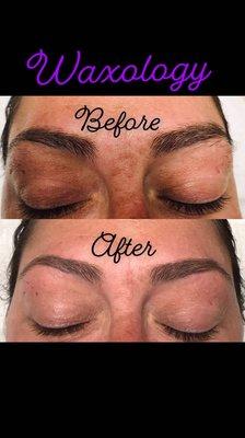 Eye brow waxing $13