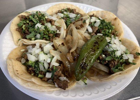 Tacos de Fajita de maiz $1.00