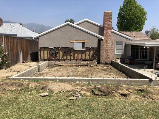 Addition 660 sq ft
-footing & foundation 
-La Crescenta
-Glendale 
-