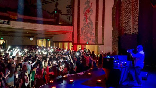 DJ Zhaldee at the Fox Theater, Redwood City.