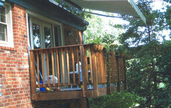 Cantilever deck constructed by Affordable Remodeling and Repair