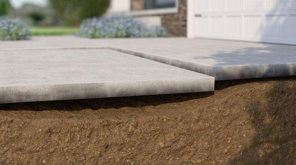 Sinking sidewalks? Uneven concrete? Homeowners Trust USS.