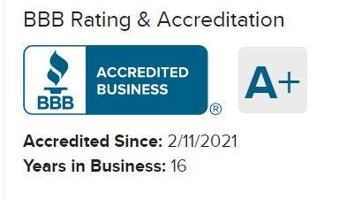 Andreas is an A+ Accredited Business by the Better Business Bureau.